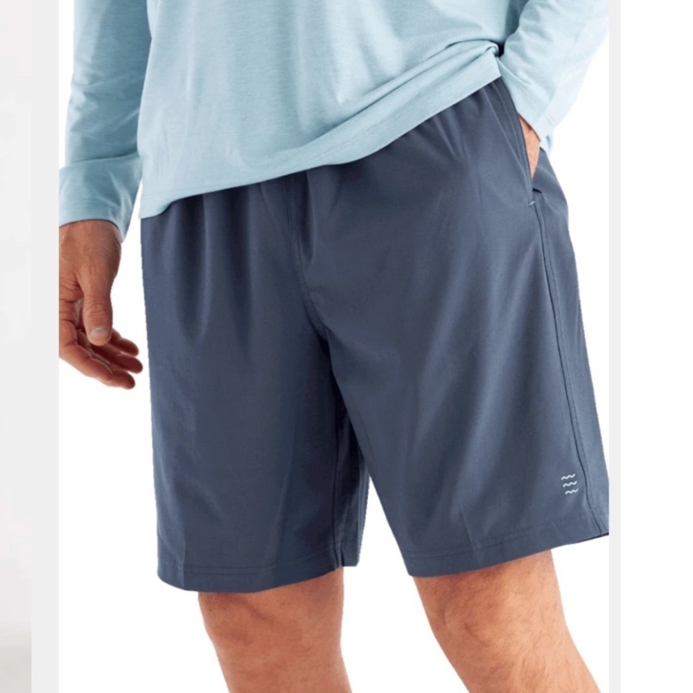 Free Fly Shorts Mens Small Blue Performance Activewear Hiking Quick Dry Stretch